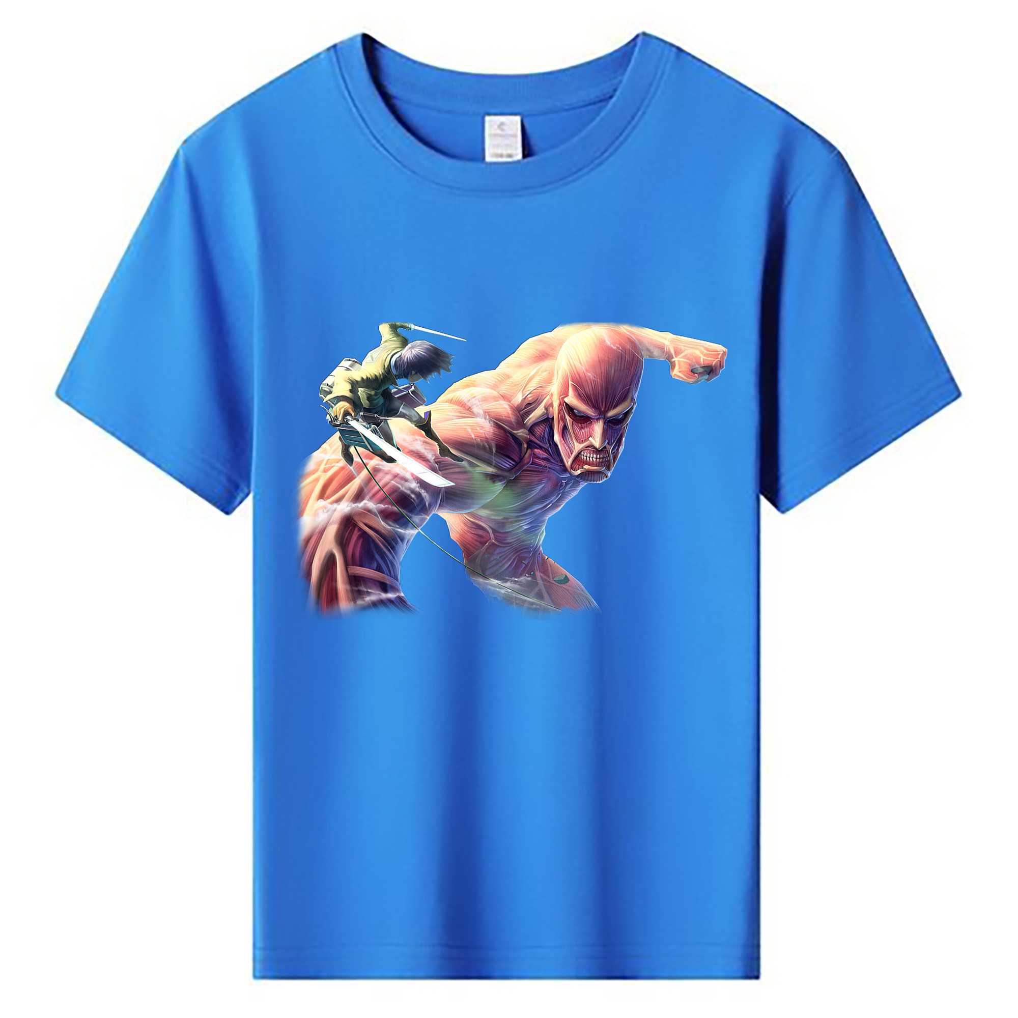 （画像用） 進撃の巨人 Attack on Titan 綿100％キッズTシャツ（フロントプリント）
